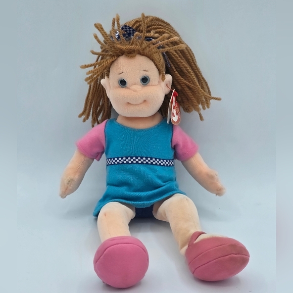 Vintage 2001 Ty Beanie Boppers Bubbly Betty with Tag Soft Plush Doll - Picture 2 of 10